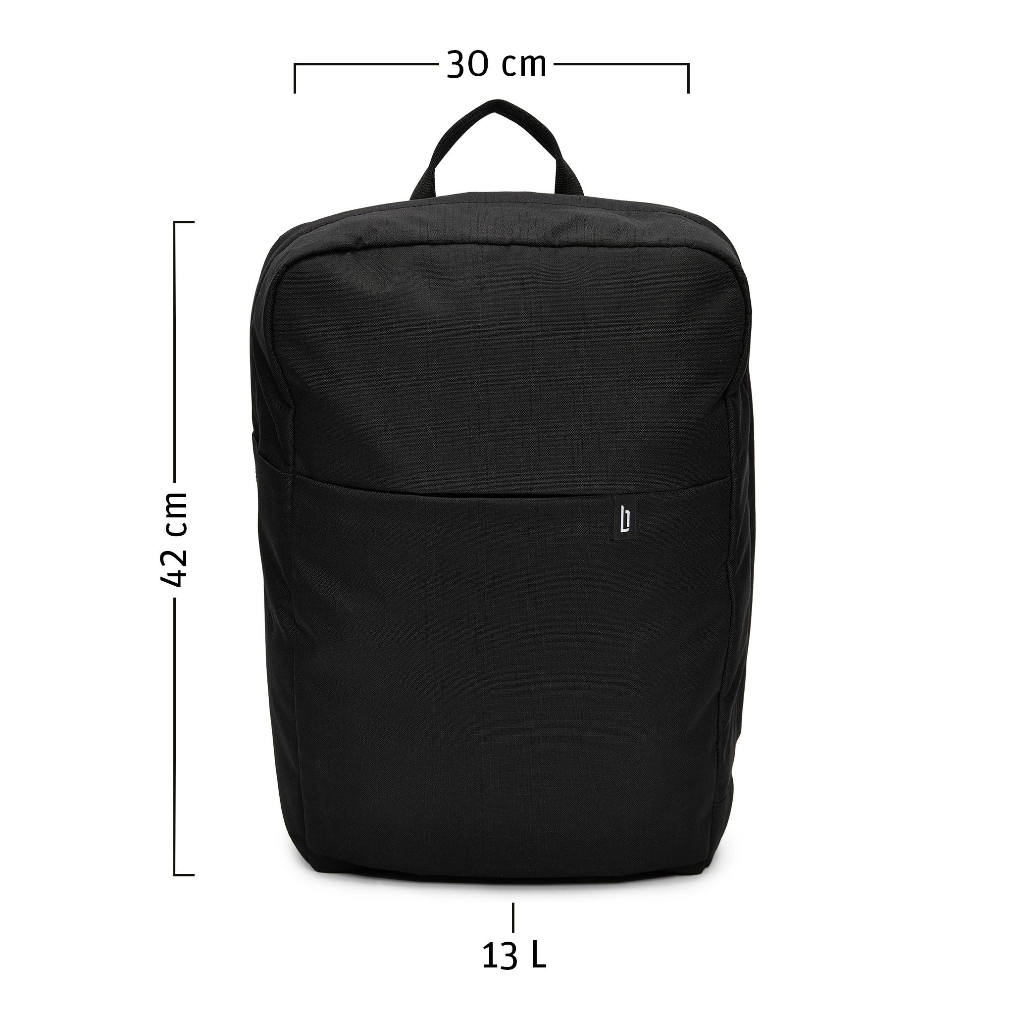 Urbaneer 3-in-1 Daypack Recycled Polyester Black - Lilienthal Berlin
