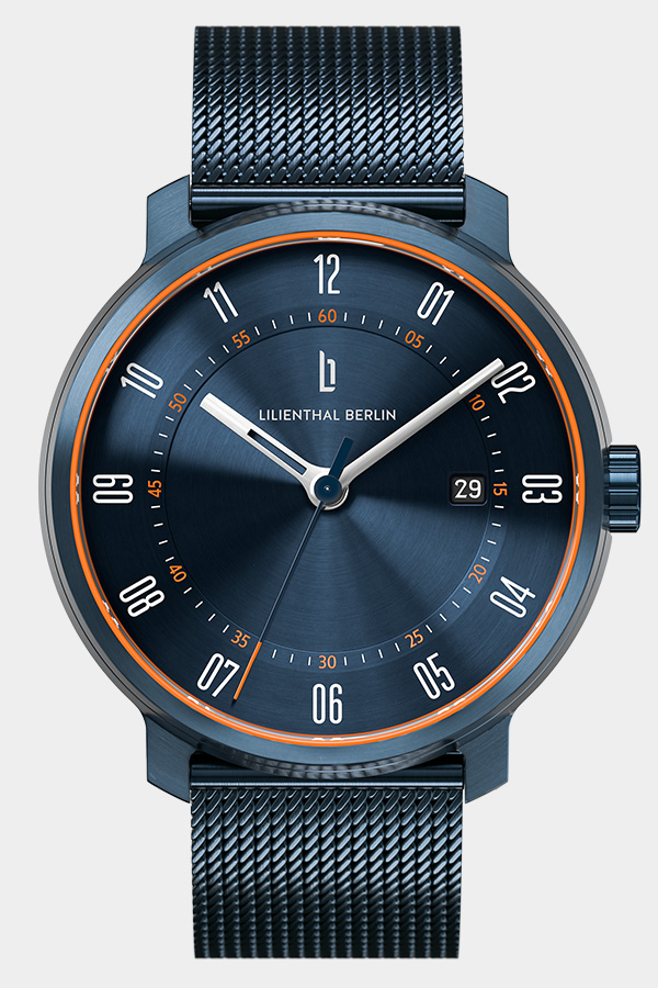 Neolux Blue Orange Mesh Blue All Watches Watches Lilienthal