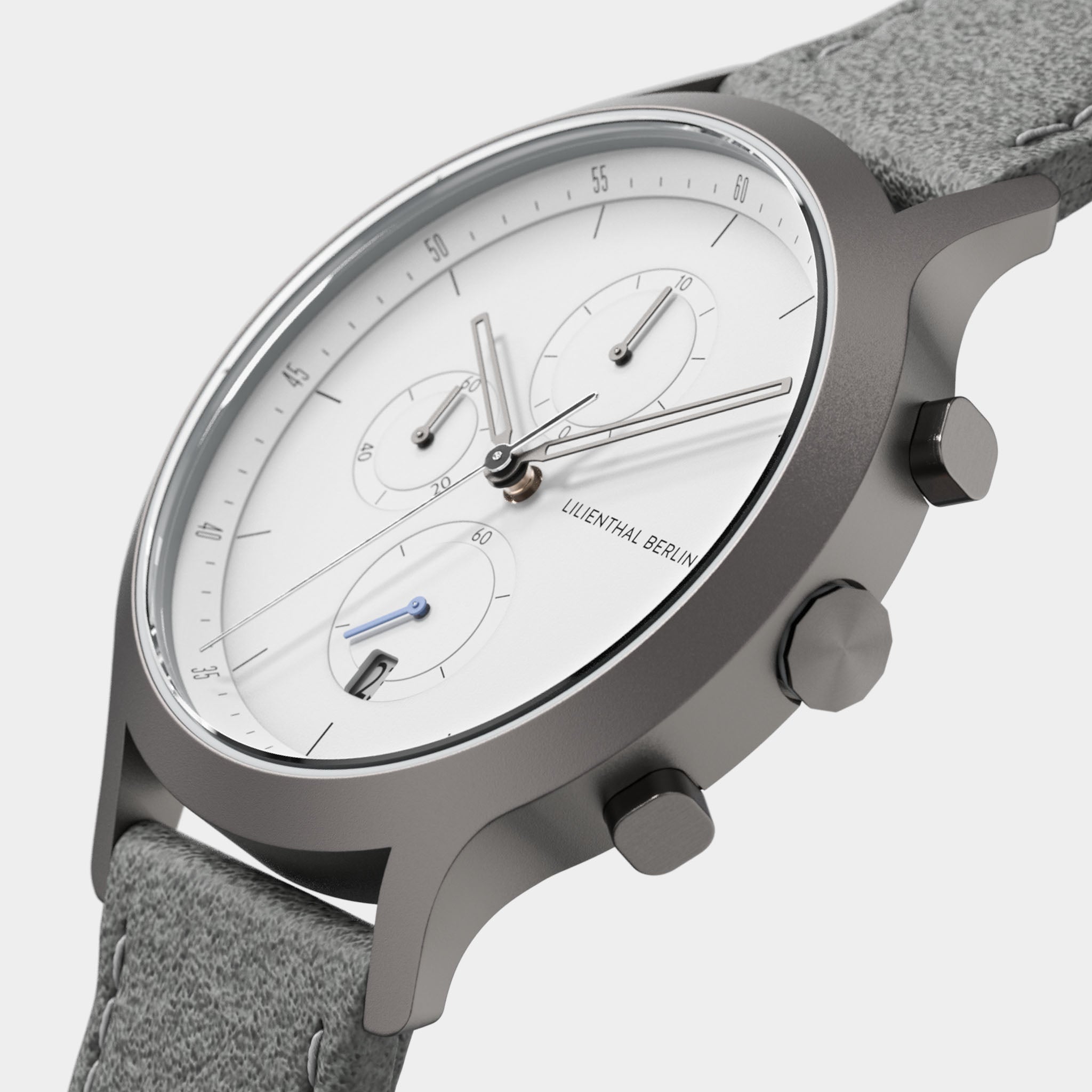 Chronograph – Dark Silver White
