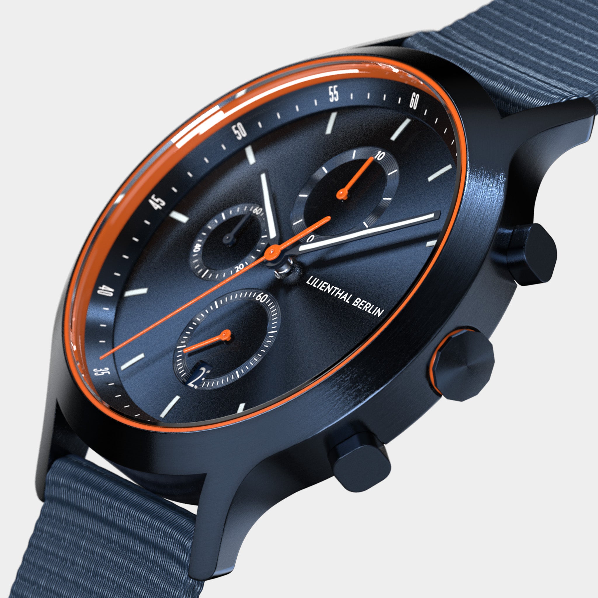 Chronograph – Blue Orange