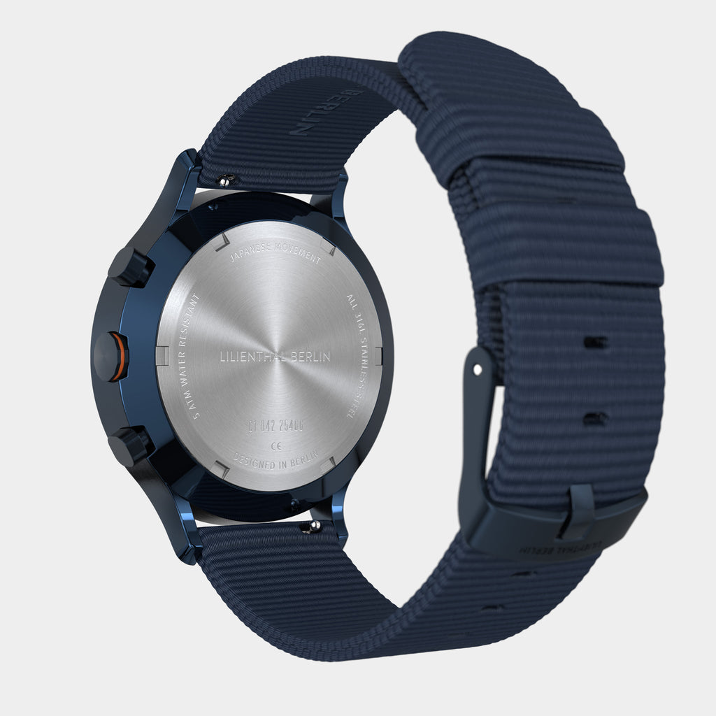 Chronograph – Blue Orange