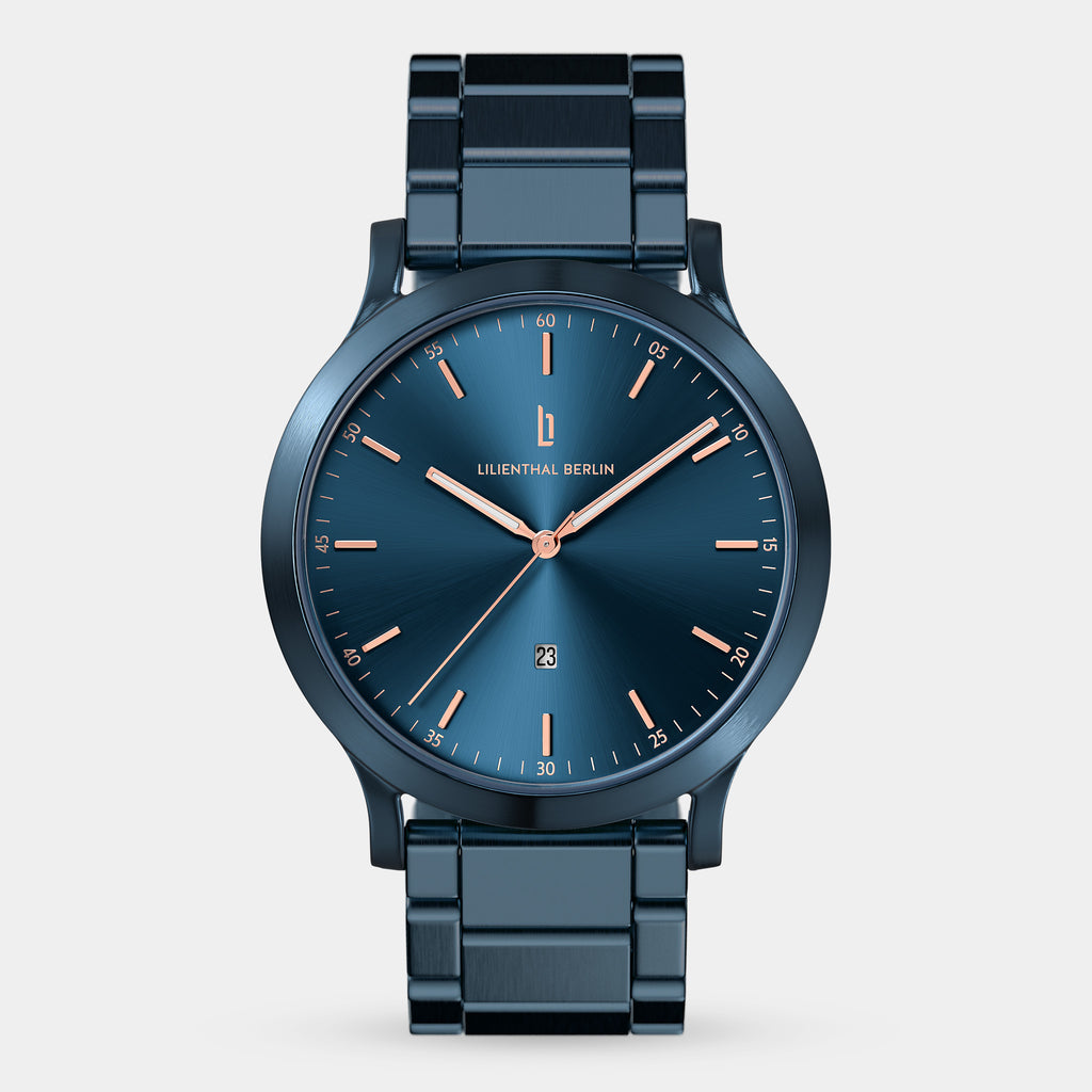 Huxley Blue Rose Gold - Lilienthal Berlin