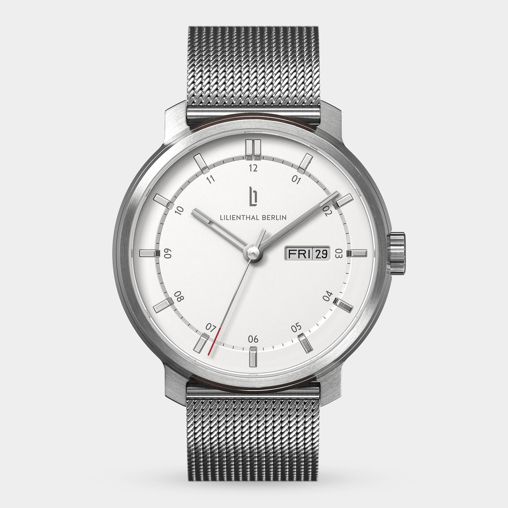 Neolux Day Date Silver White - Lilienthal Berlin