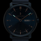 Neolux Day Date Blue Rose Gold - Lilienthal Berlin