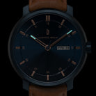 Neolux Day Date Blue Rose Gold - Lilienthal Berlin