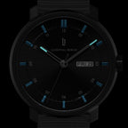 Neolux Day Date – Black Blue