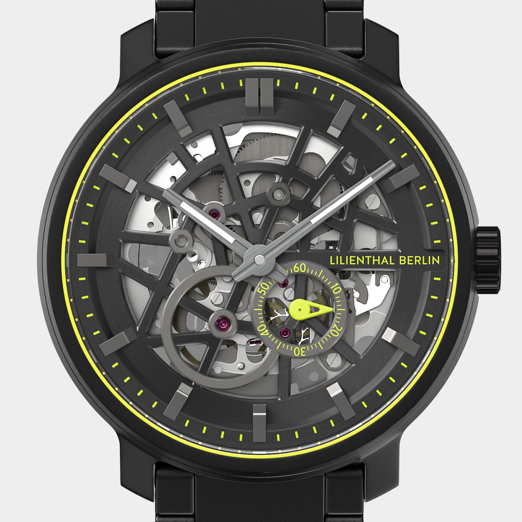 Neolux Skeleton – Automatic Watch – Black Green – Stainless Steel