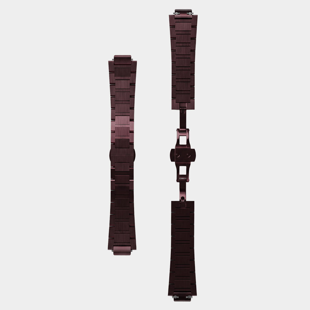 Stainless Steel Strap – Burgundy