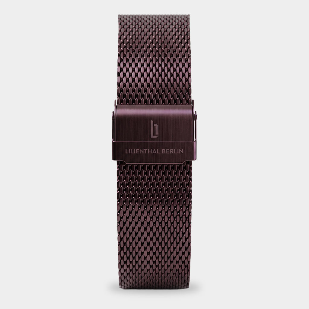 Mesh Strap – Burgundy Brushed