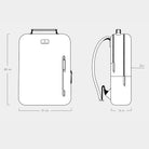 Minimalist Backpack Cactus Leather Black - Lilienthal Berlin