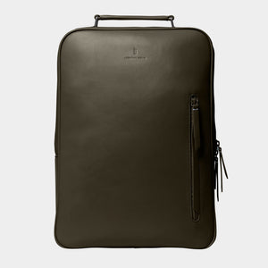 Minimalist Backpack Cactus Leather Khaki - Lilienthal Berlin
