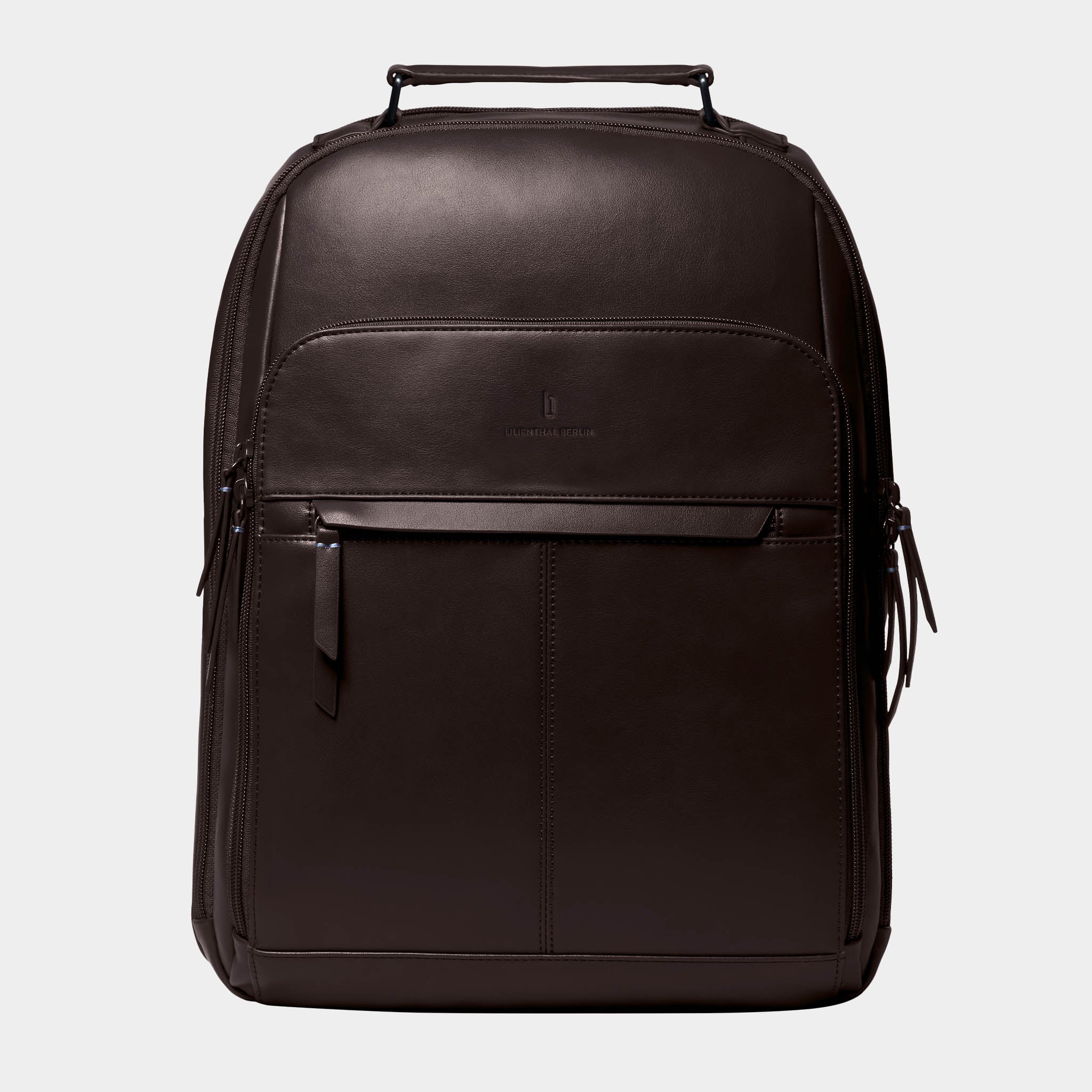 Essential Backpack Cactus Leather Black - Lilienthal Berlin