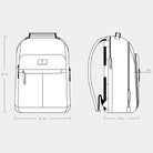 Essential Backpack Cactus Leather Black - Lilienthal Berlin