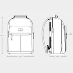 Essential Backpack Cactus Leather Black - Lilienthal Berlin