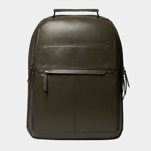 Essential Backpack Cactus Leather Khaki - Lilienthal Berlin