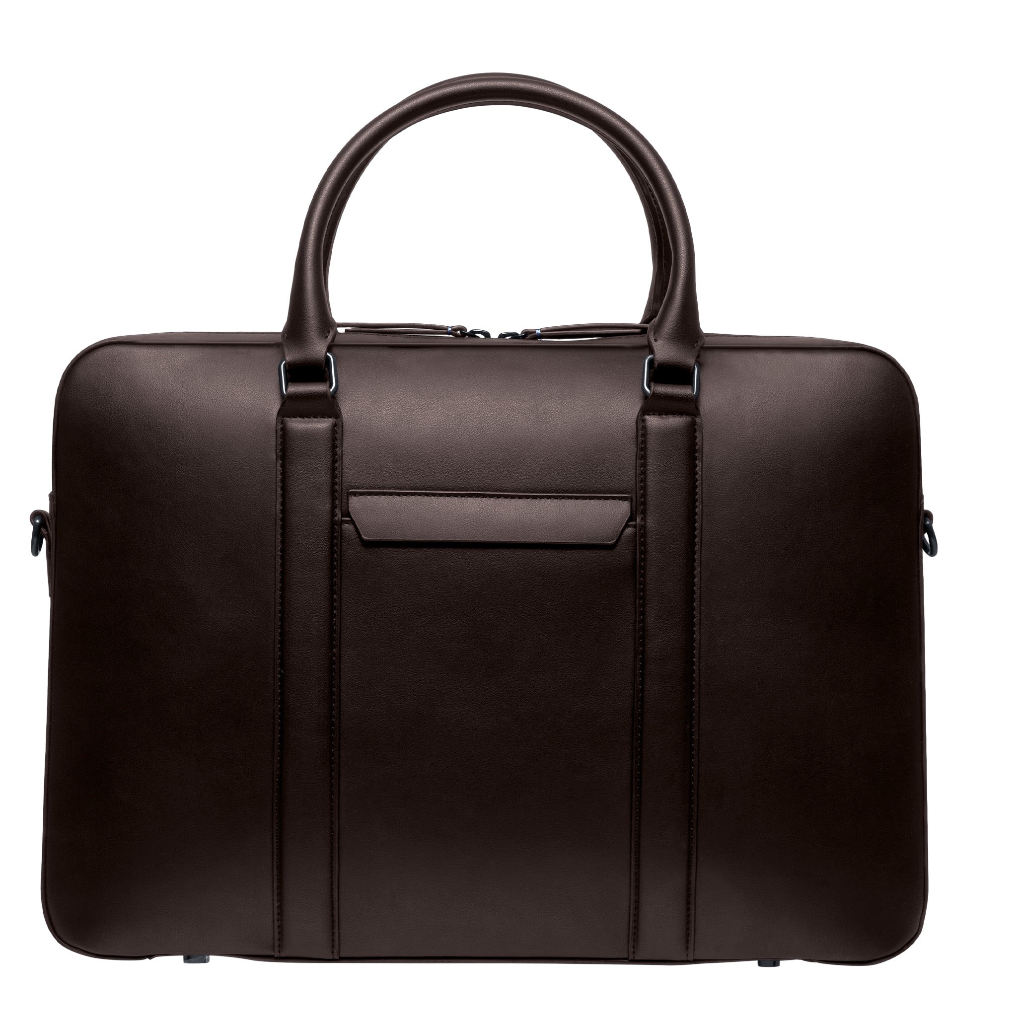 Classic Briefcase Cactus Leather Dark Brown - Lilienthal Berlin