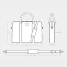 Classic Briefcase Cactus Leather Dark Brown - Lilienthal Berlin