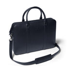 Classic Briefcase Cactus Leather Navy Blue - Lilienthal Berlin
