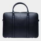 Classic Briefcase Cactus Leather Navy Blue - Lilienthal Berlin