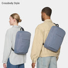 Urbaneer 3-in-1 Daypack Recycled Polyester Slate Blue - Lilienthal Berlin